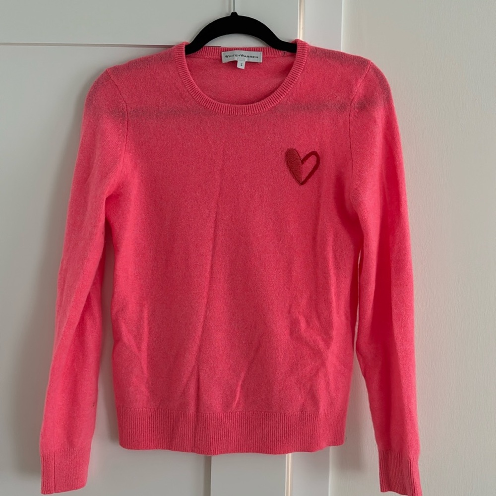 White and Warren 100% cashmere sweater
